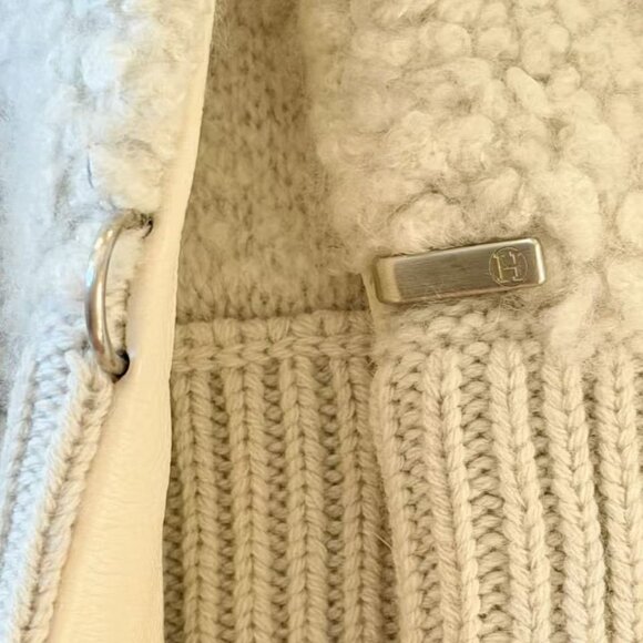 Hermès Real Fur & Shearling Lambskin Vest FR34 –Rare Cream Beige - Picture 7 of 16